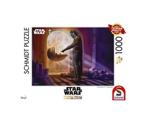 Puslespill - Schmidt Puzzle - Thomas Kinkade: Star Wars The Mandalorian - Turning Point (1000 pieces) Gulv - SCH7376