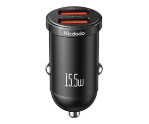 Mobil - Adaptere og ladere - Mcdodo CC-2950 car charger 2x USB 15.5W (black) - CC-2950