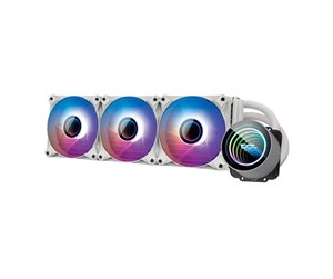 Prosessor-kjøler - Darkflash DX360 V2.6 PC Water Cooling RGB 3x 120x120 (white) - CPU Vannkjøling - Max 32 dBA - DX360 White V2.6