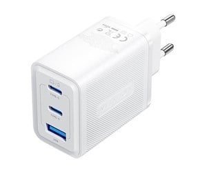 Mobil - Adaptere og ladere - Vention Wall charger FERW0-EU 2xUSB-C USB- A 65W/65W/30W GaN (white) - FERW0-EU