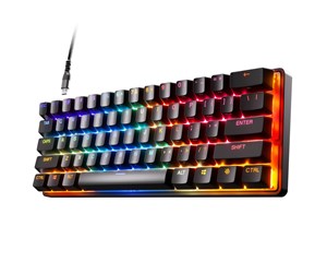 Tastatur - SteelSeries Apex 9 Mini - Gamingtastatur - Uten numpad - Nordisk - Svart - 64841