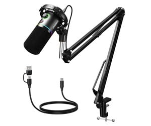 Mikrofon - Maono Dynamic Microphone PD200XS (black) - PD200XS Black