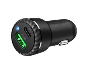 Mobil - Adaptere og ladere - Mcdodo CC-5970 car charger USB + USB-C 38W (black) - CC-5970