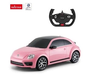 Fjernstyrt - RASTAR R/C 1:14 Volkswagen Beetle Pink 30 cm - 78000