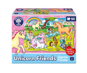 Puslespill - Orchard ORCHARD Unicorn Friends - Puzzle (50 pcs) Gulv - 600291