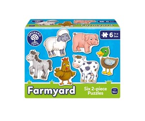 Puslespill - Orchard Farmyard - Puzzle Set Gulv - 600202