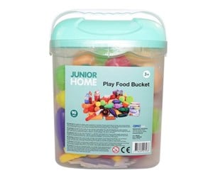 Lekekjøkken & Utstyr - Junior Home Play Food Bucket 90 pcs - 505153