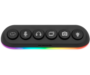 USB-hub - Streamplify HUB DECK 5 Slot RGB 12V USB-hub - USB 3.0 - 5 porter - Svart - SPUH-HZ51217.11