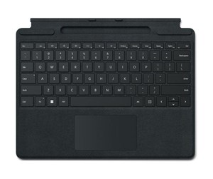 Tastatur - Microsoft Surface Pro Signature Keyboard - keyboard - with accelerometer touchpad Surface Slim Pen 2 storage and charging tray - QWERTZ - German - black Input Device - Tastatur - Tysk - Svart - 8XB-00143