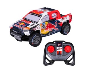 Fjernstyrt - Nikko Toyota Gazoo Racing Dakar RC Red Bull 1:18- Al-Attiyah med Lys 25 cm - 10591