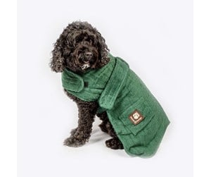 Hund - Danish Design - Dog bath robe green 60cm - (D11260) - D11260