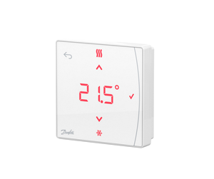 Gulvvarme - Danfoss Icon2 RT wireless room thermostat w/display and infrared floor sensor w/mounting - 088U2122