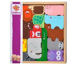 Babyleker - Eichhorn Wooden Animal Shapes in Wooden Box 14 pcs. - 100003772