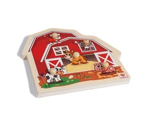 Babyleker - Eichhorn Wooden Puzzle with Sound 6 pieces. - 100005415