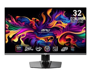 Skjerm - 31.5" MSI MPG 321URX - 3840x2160 - 240Hz - QD-OLED - HDR 400 True Black - MPG 321URX QD-OLED