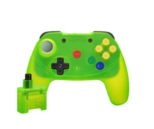 Spill - Tilbehør - Retro Fighters Brawler64 2.4G - Extreme Green - Controller - Nintendo 64 - 745808421045