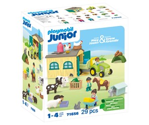 Playmobil - Playmobil - Junior - Farm Adventure with Tractor Trailer and Animal Friends - 71656