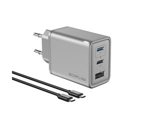 Mobil - Adaptere og ladere - EcoFlow Rapid Charger 65W - EFA-65W-GAN-CHARGER-EU