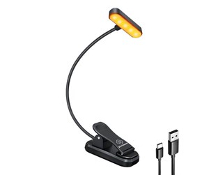 Lamper - Glocusent wireless lamp with clip USB-C 650mAh timer (black) - GLCSNTA1801