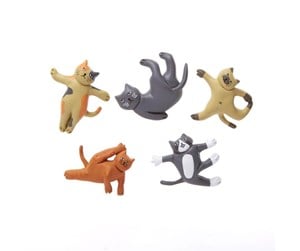 Gadget - Kikkerland Cat Yoga Magnets (MG89) - MG89