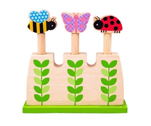 Babyleker - Bigjigs Wooden Garden Pop Up Animals - BJ057