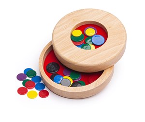 Brettspill & Puslespill - Bigjigs Tiddly Winks Wooden Flea Game - BJ154