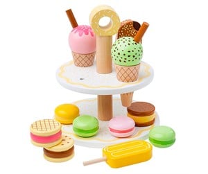 Treleker - Bigjigs Wooden Etagère with Sweet Snacks - BJ187