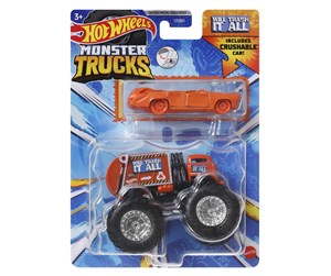 Leketøysbil - Hot Wheels Monster Trucks WILL TRASH IT ALL Combo Pack - HWN46