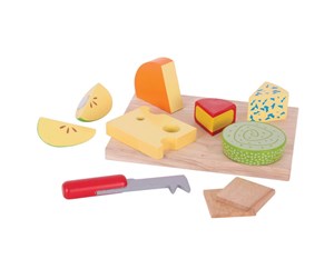 Treleker - Bigjigs Wooden Cheese Board 10 pieces. - BJ361