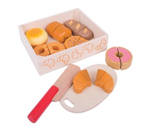 Rollelek - Bigjigs Wooden Box with Sliced ​​Bread 17pcs. - BJ487