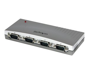 Nettverksadapter - StarTech.com 4 Port USB to Serial RS232 Adapter - DB9M - RS232 Extension - Serial to USB (ICUSB2324) - serial adapter - USB - RS-232 x 4 - ICUSB2324