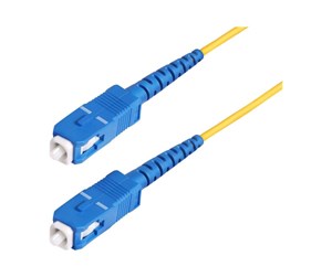 Nettverkskabel - 100m (328ft) SC to SC (UPC) OS2 Single Mode Simplex Fiber Optic Cable 9/125µm 40G/100G Bend Insensitive Low Insertion Loss LSZH Fiber Patch Cord - patch cable - 100 m - yellow - SPSMSCSC-OS2-100M