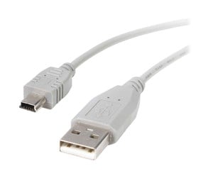 USB - StarTech.com 10 ft. (3 m) USB to Mini USB Cable - USB 2.0 A to Mini B - White - Mini USB Cable (USB2HABM10) - USB cable - USB to mini-USB Type B - 3 m - USB2HABM10