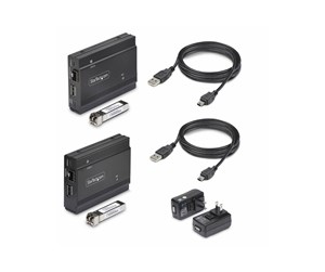 Repeater & Transceiver - StarTech.com DisplayPort KVM Console Extender Over Fiber Optic 4K 60Hz - video/audio/USB extender - DisplayPort - TAA Compliant - FD121-KVM-EXTENDER