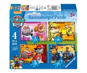 Puslespill - Ravensburger PAW Patrol Puzzle - Puppies on the Road 4in1 Gulv - 070336