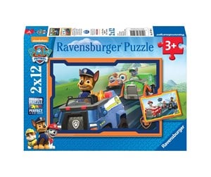 Puslespill - Ravensburger PAW Patrol Puzzle - PAW Patrol in Action 2x12pcs. Gulv - 075911