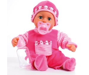 Dukker, Bamser & Utstyr - Bayer Design First Words Baby Pink 38 cm (93825AA) - 93825AA