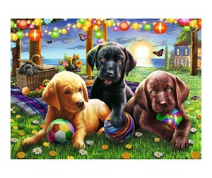 Puslespill - Ravensburger XXL - Puppy Picnic Gulv - 12886