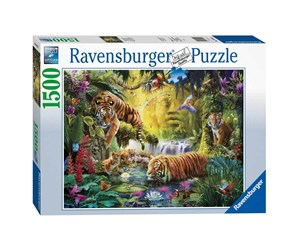 Puslespill - Ravensburger Tranquil Tigers - 160051