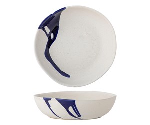 Servering & Servise - Bloomingville - Okayama Bowl - Blue - Stoneware - 82060618