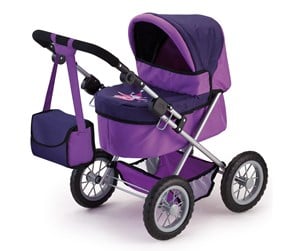 Dukker, Bamser & Utstyr - Bayer Design Doll's Pram Trendy - Purple (13012AA) - 13012AA