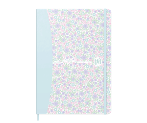 Blokker & Notisbøker - Oxford OXFORD Floral A5 innbundet notatbok med hardt omslag 5 mm ruter 160 sider 4 forskjellige blomsterdesign SCRIBZEE-kompatibel - 400186604