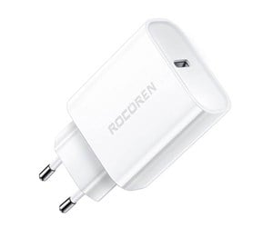 Mobil - Adaptere og ladere - Rocoren Fast Charger  PD 20W USB-C (white) - RCCT1P-XBA02