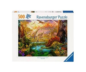 Puslespill - Ravensburger Jigsaw puzzle Land of the Dinosaurs 500 pcs. - 120002383