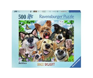 Puslespill - Ravensburger Jigsaw puzzle Happy Dogs 1000 pcs. - 120005322