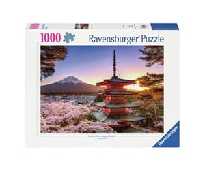 Puslespill - Ravensburger Jigsaw puzzle Cherry Blossom at Fuji Mountain 1000pcs - 120005827