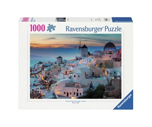 Puslespill - Ravensburger Jigsaw Puzzle Evening in Santorini 1000pcs. - 120006633