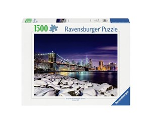 Puslespill - Ravensburger Jigsaw puzzle Winter in New York 1500 pcs. - 120007340