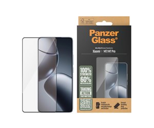 Mobil - Beskyttelsesglass - PanzerGlass Skjermbeskyttelse Xiaomi 14T, 14T Pro, Ultra-Wide Fit - PGRNUWFG58319