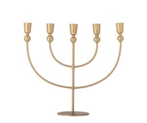 Dekorasjon - Bloomingville - Linka Candle Holder - Gold - Metal - 82068294